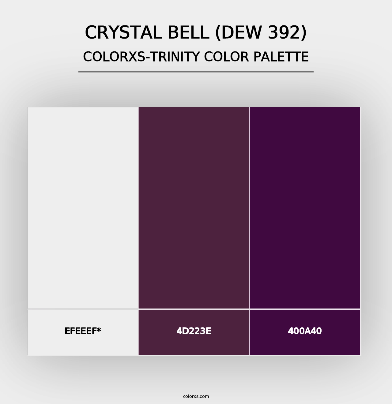 Crystal Bell (DEW 392) - Colorxs Trinity Palette