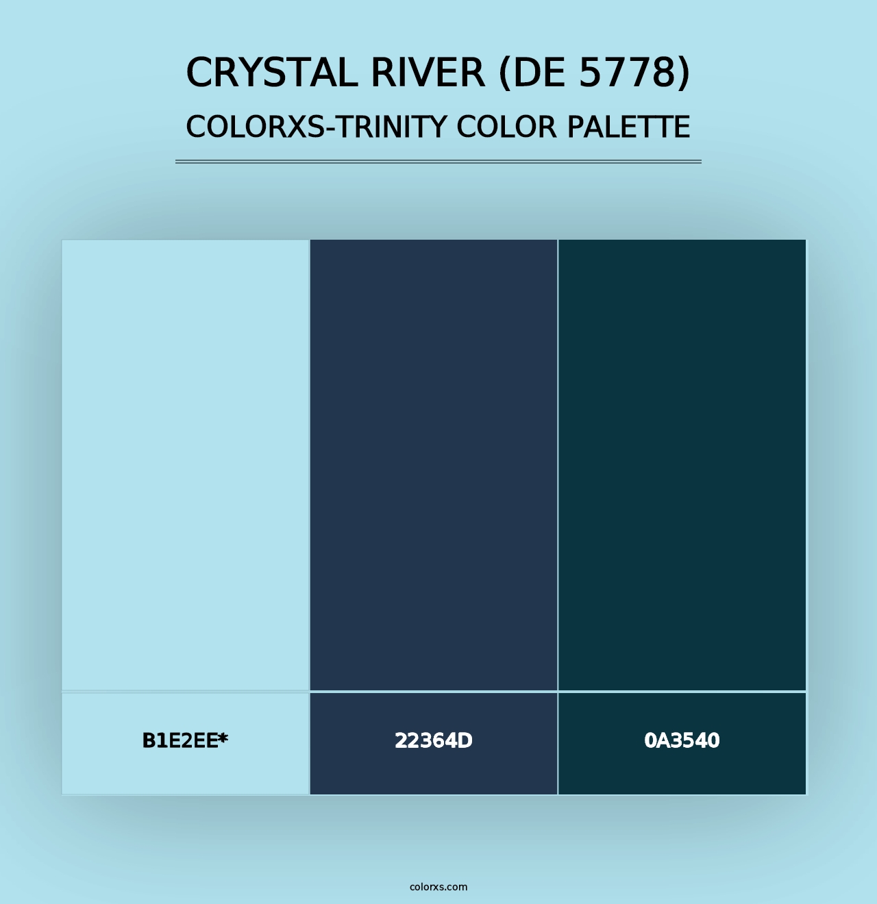 Crystal River (DE 5778) - Colorxs Trinity Palette