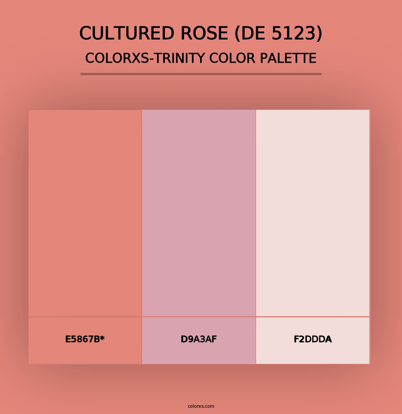 Cultured Rose (DE 5123) - Colorxs Trinity Palette