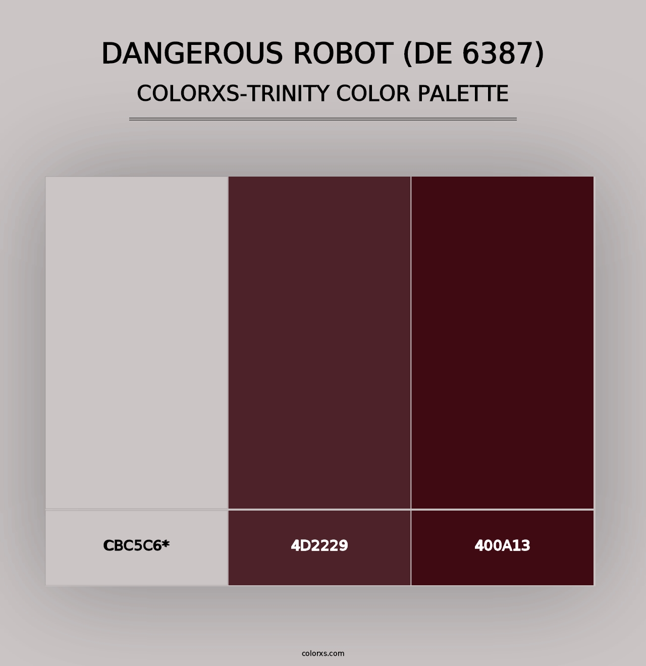 Dangerous Robot (DE 6387) - Colorxs Trinity Palette