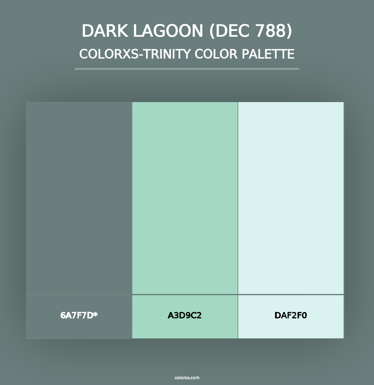 Dark Lagoon (DEC 788) - Colorxs Trinity Palette