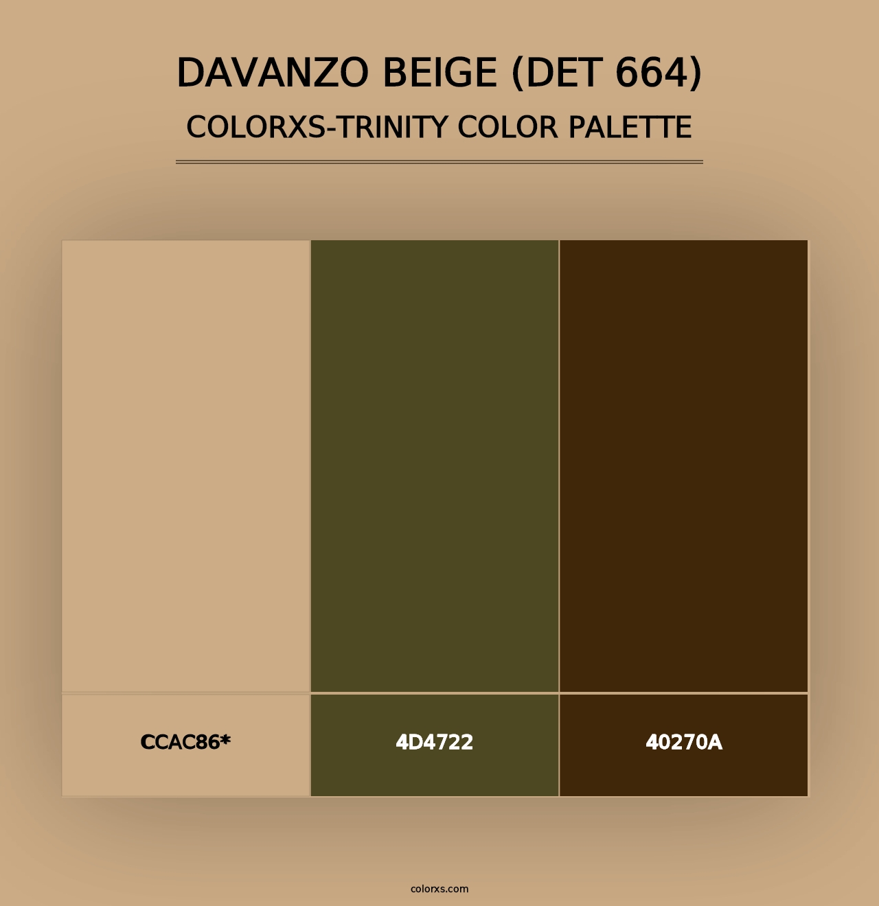 DaVanzo Beige (DET 664) - Colorxs Trinity Palette