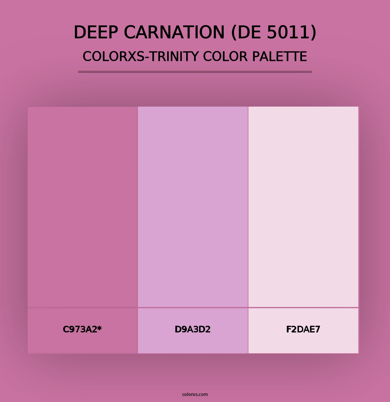 Deep Carnation (DE 5011) - Colorxs Trinity Palette