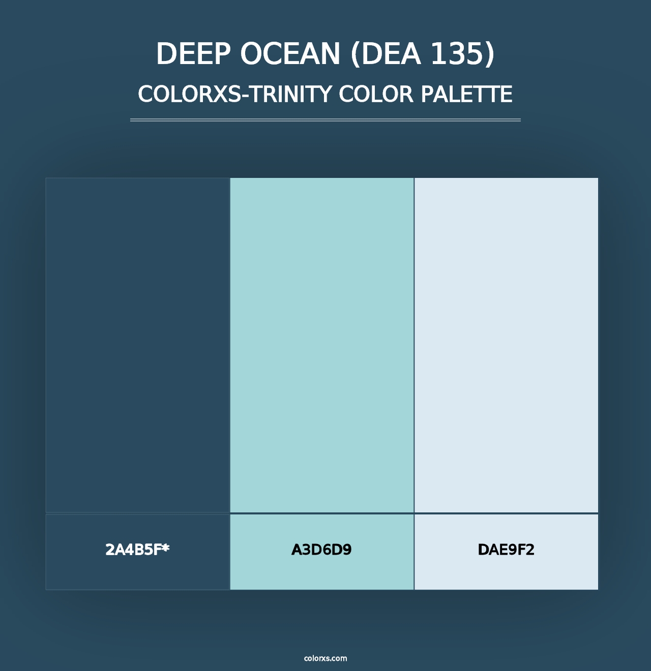 Deep Ocean (DEA 135) - Colorxs Trinity Palette