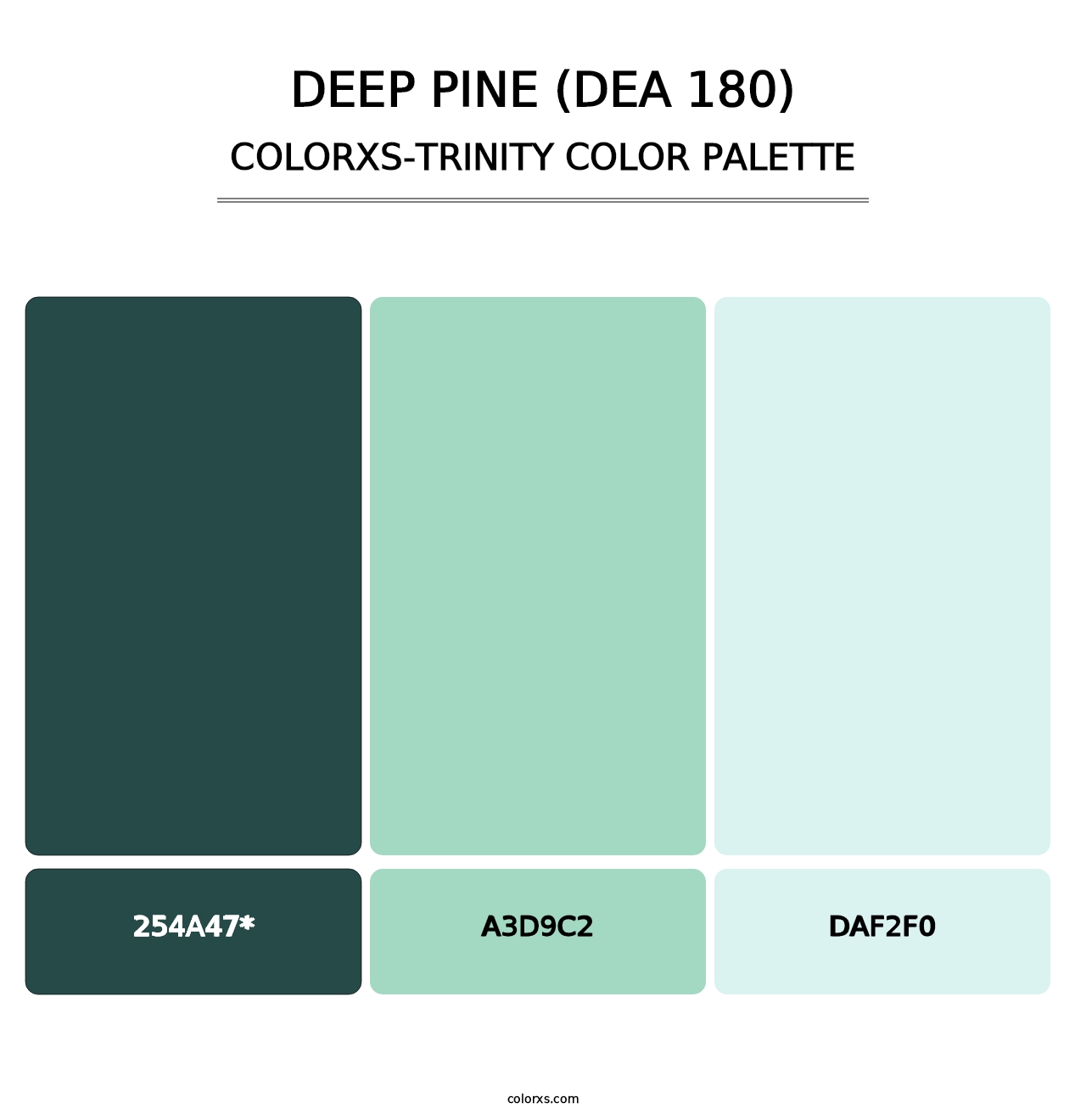 Deep Pine (DEA 180) - Colorxs Trinity Palette