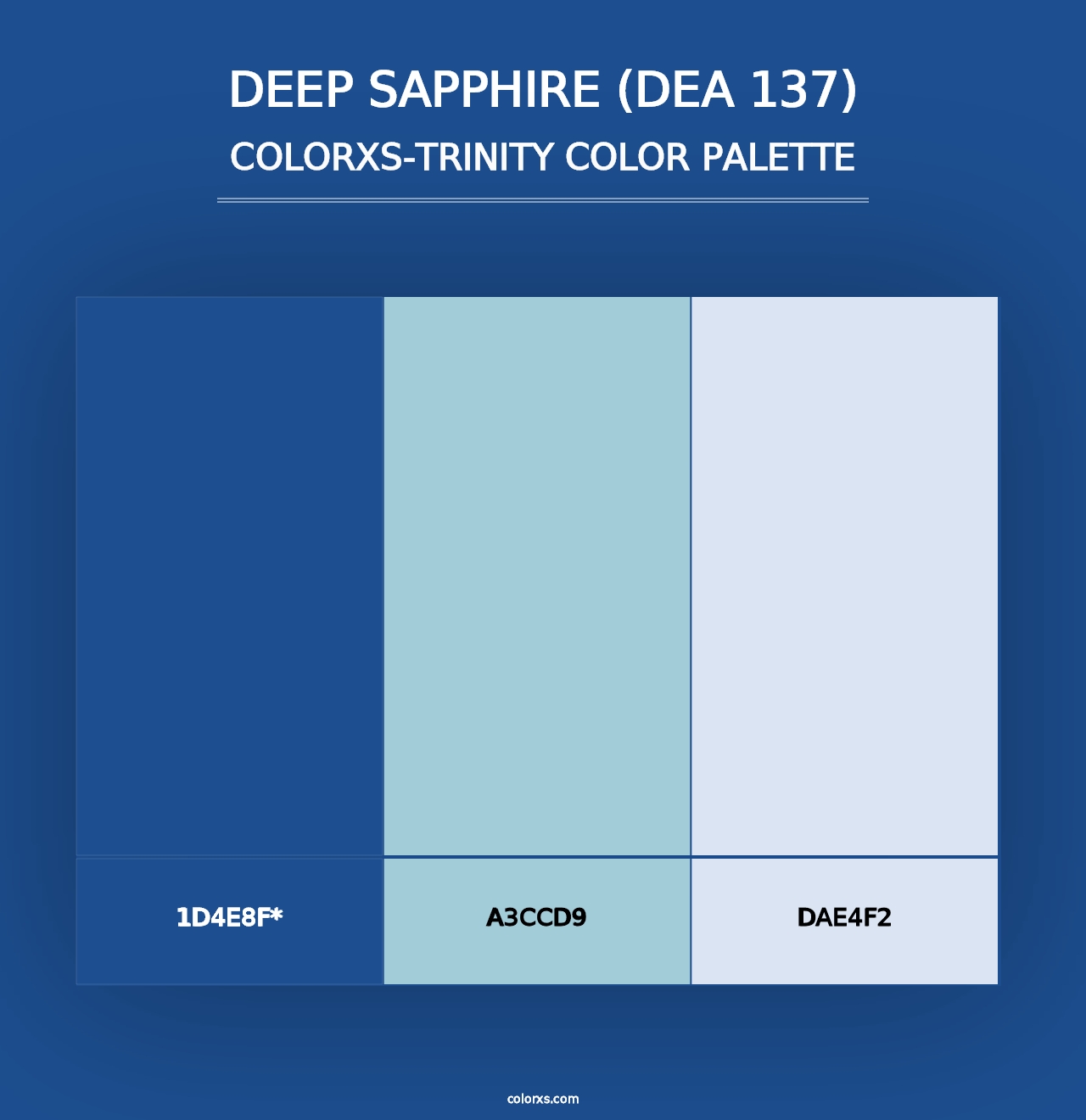 Deep Sapphire (DEA 137) - Colorxs Trinity Palette