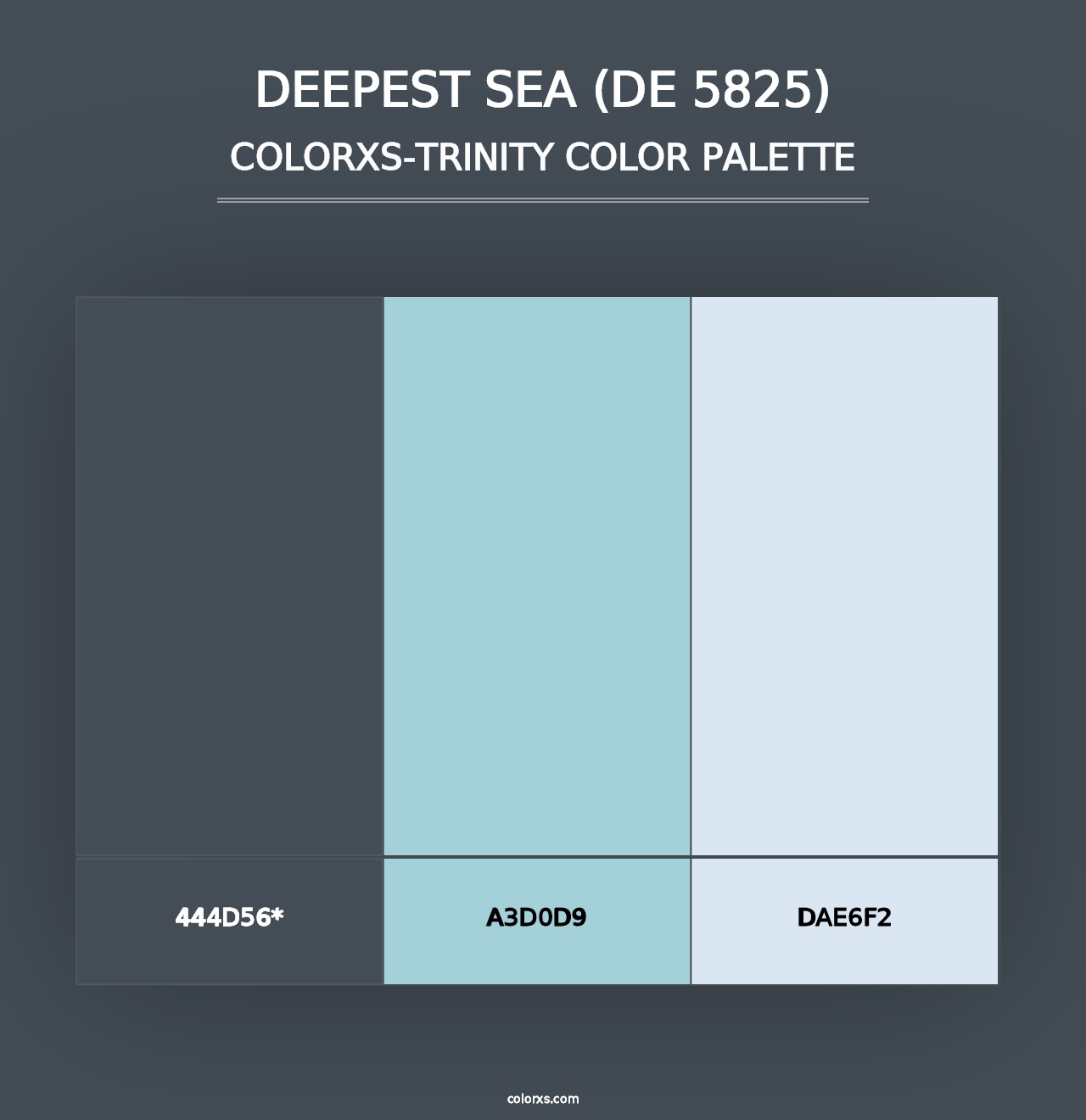 Deepest Sea (DE 5825) - Colorxs Trinity Palette