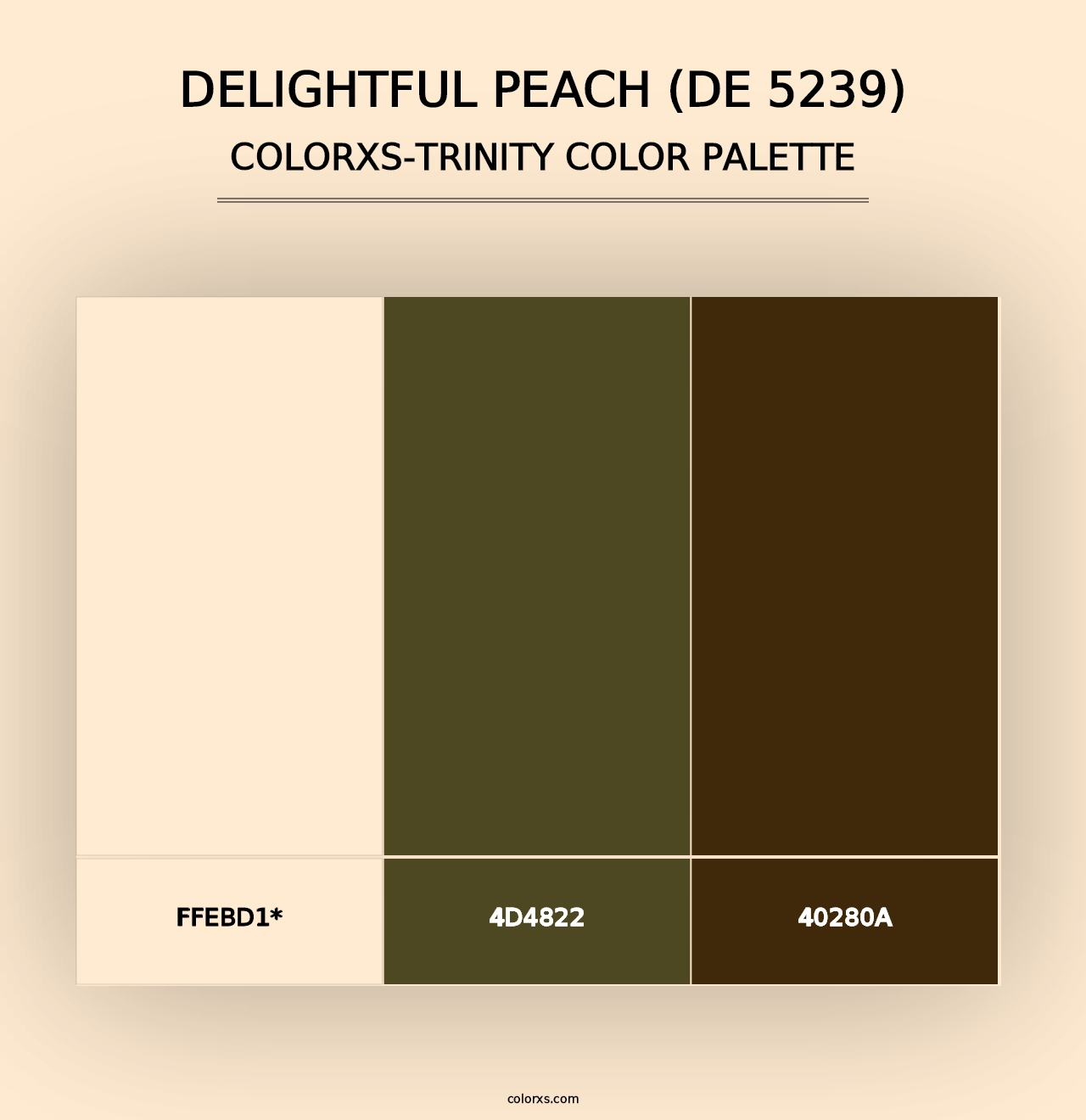 Delightful Peach (DE 5239) - Colorxs Trinity Palette