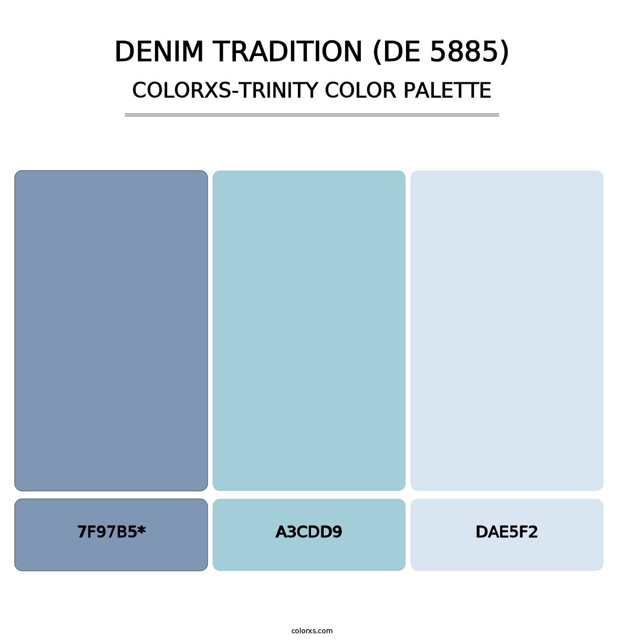 Denim Tradition (DE 5885) - Colorxs Trinity Palette