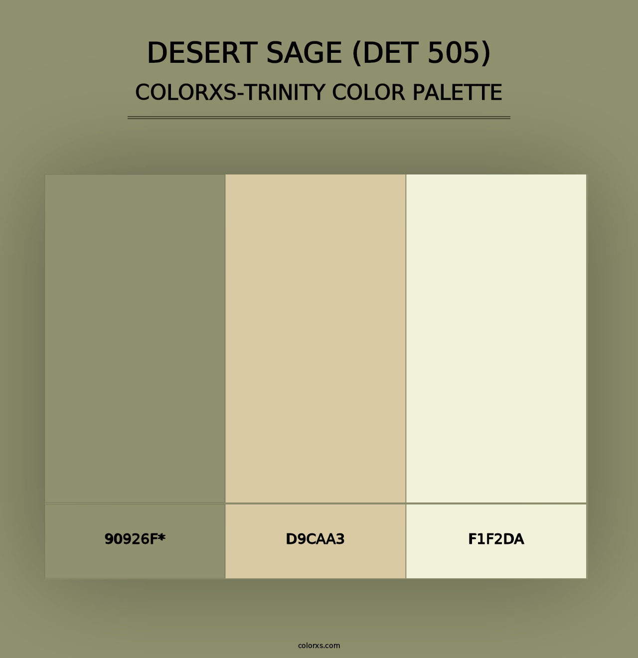 Desert Sage (DET 505) - Colorxs Trinity Palette