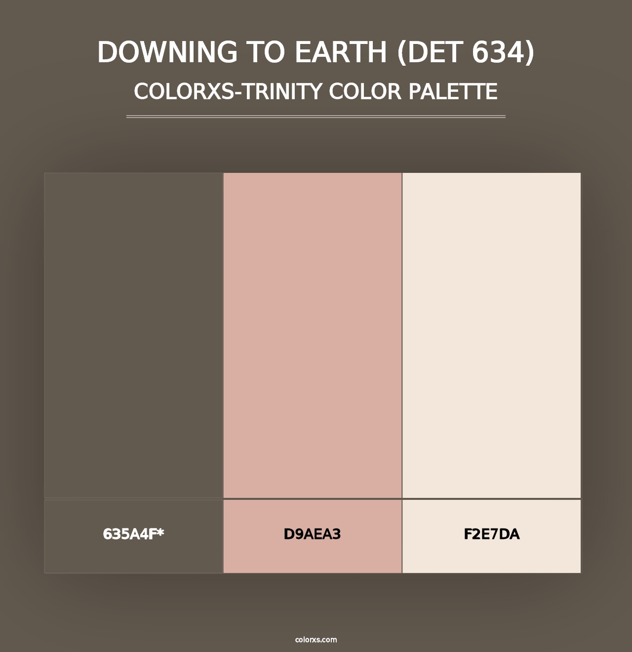 Downing to Earth (DET 634) - Colorxs Trinity Palette