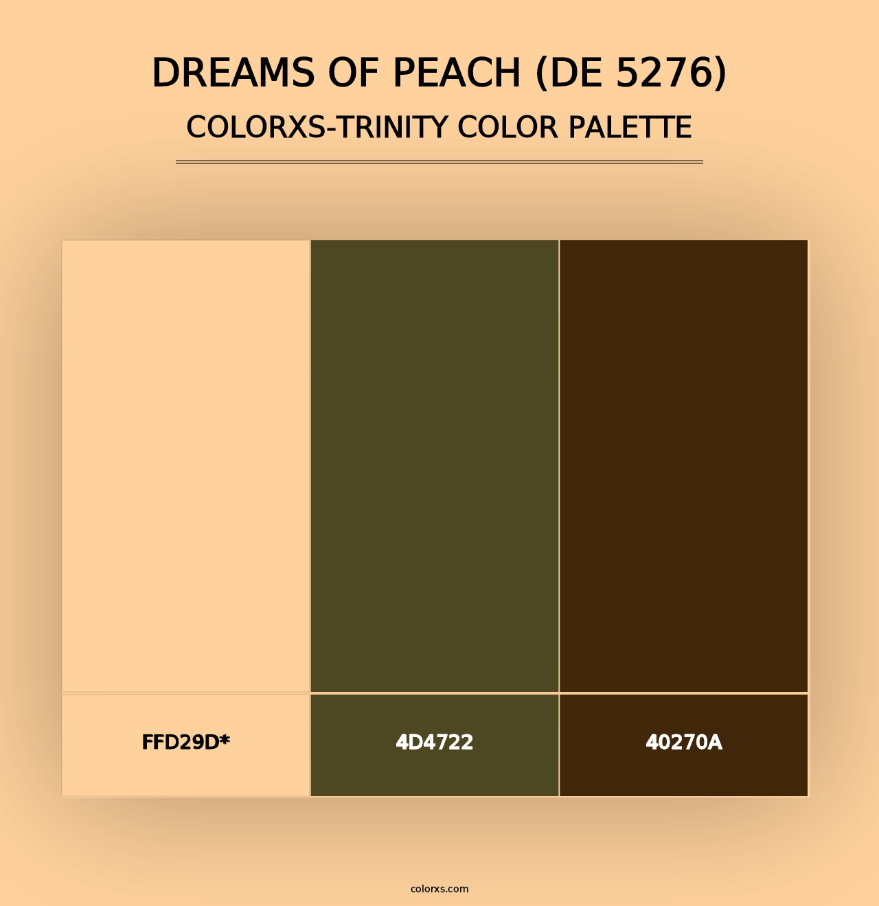 Dreams of Peach (DE 5276) - Colorxs Trinity Palette