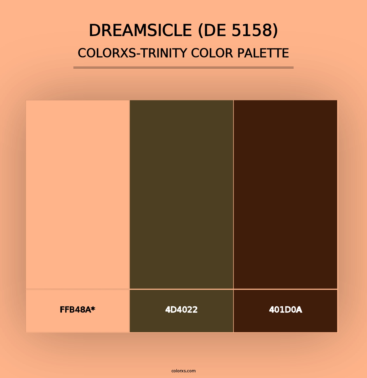 Dreamsicle (DE 5158) - Colorxs Trinity Palette