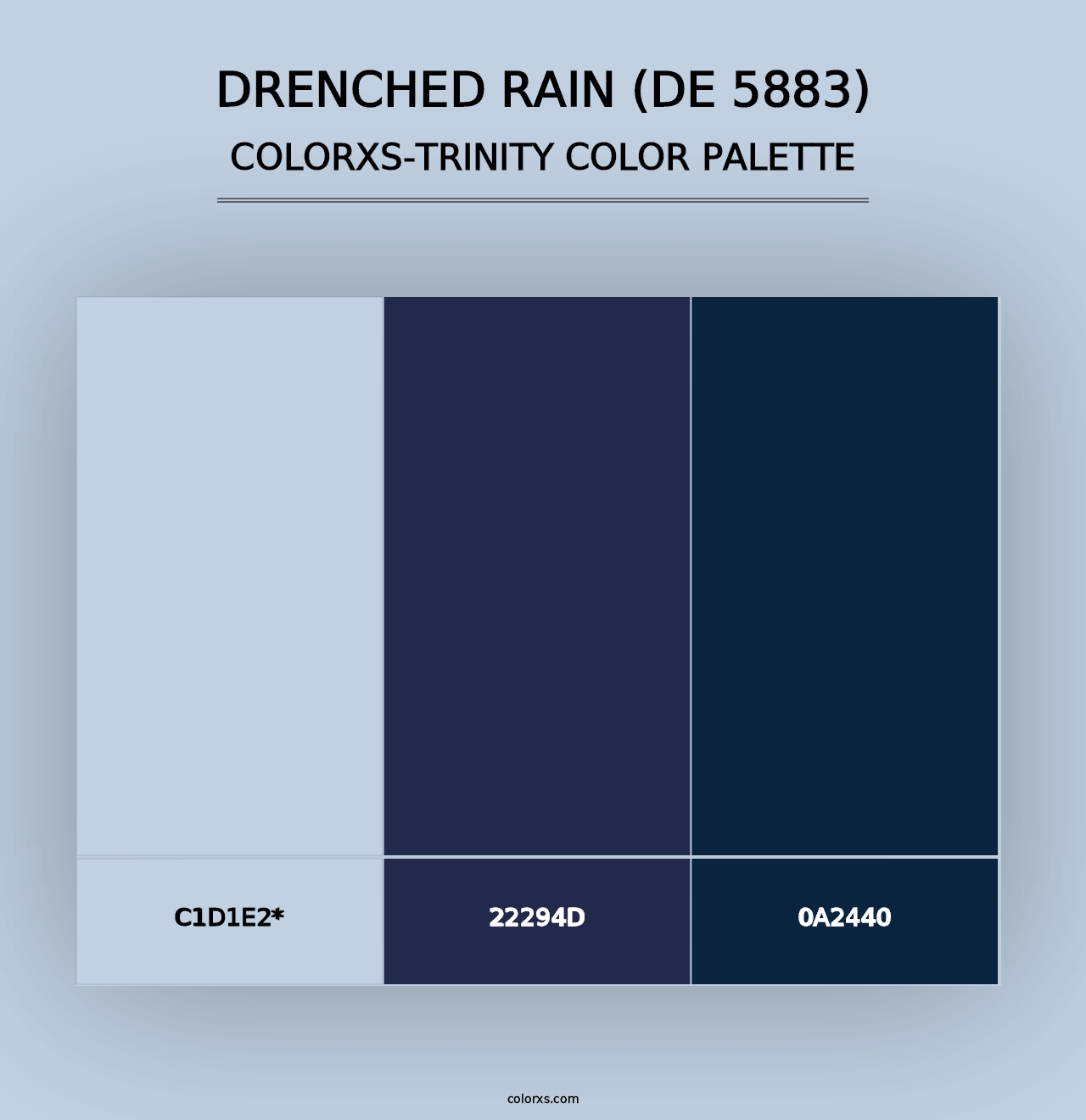 Drenched Rain (DE 5883) - Colorxs Trinity Palette