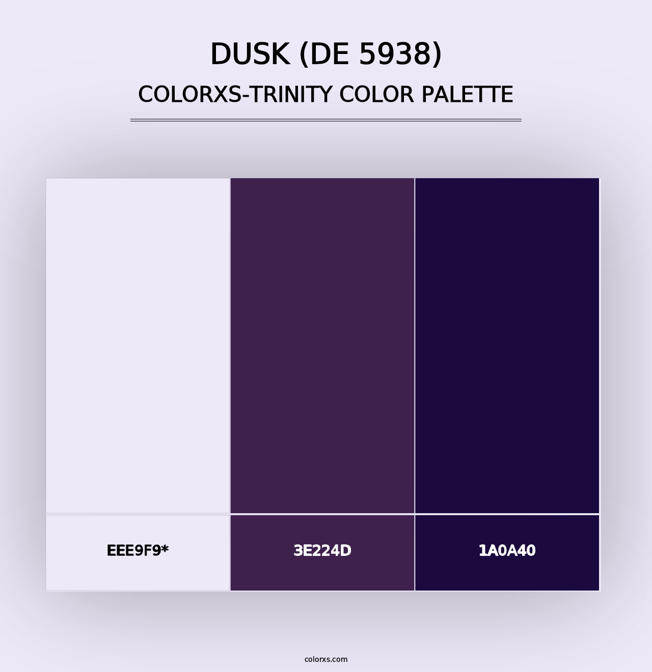 Dusk (DE 5938) - Colorxs Trinity Palette