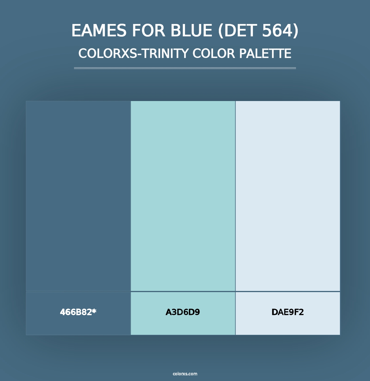 Eames for Blue (DET 564) - Colorxs Trinity Palette