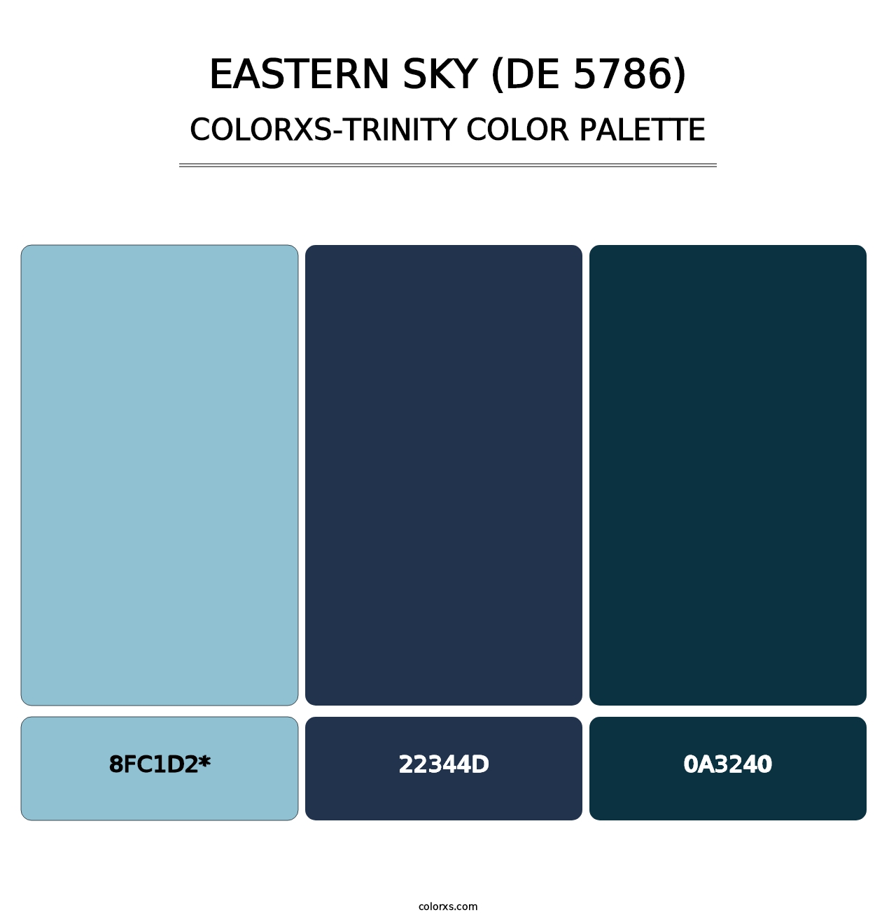 Eastern Sky (DE 5786) - Colorxs Trinity Palette