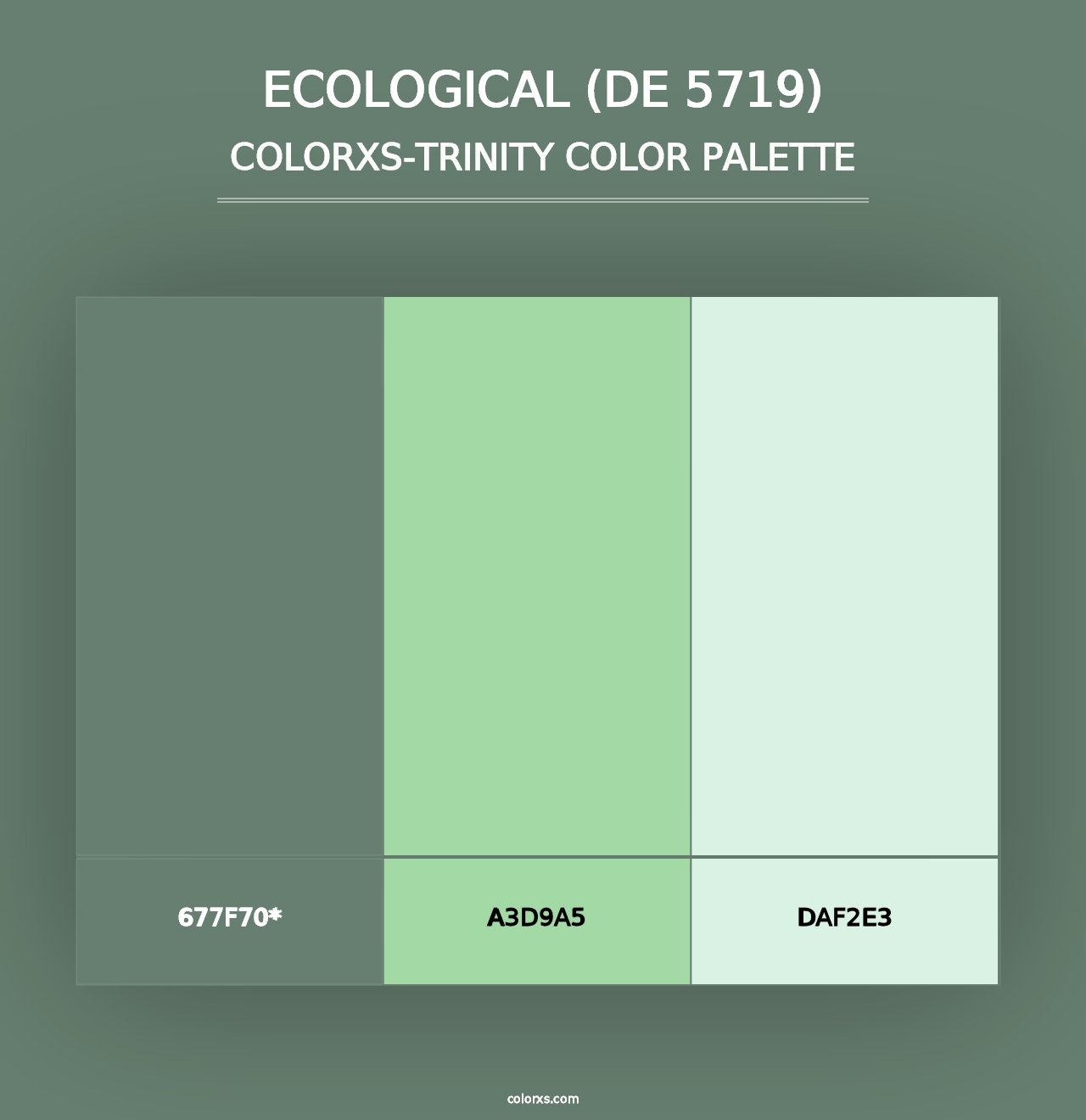 Ecological (DE 5719) - Colorxs Trinity Palette