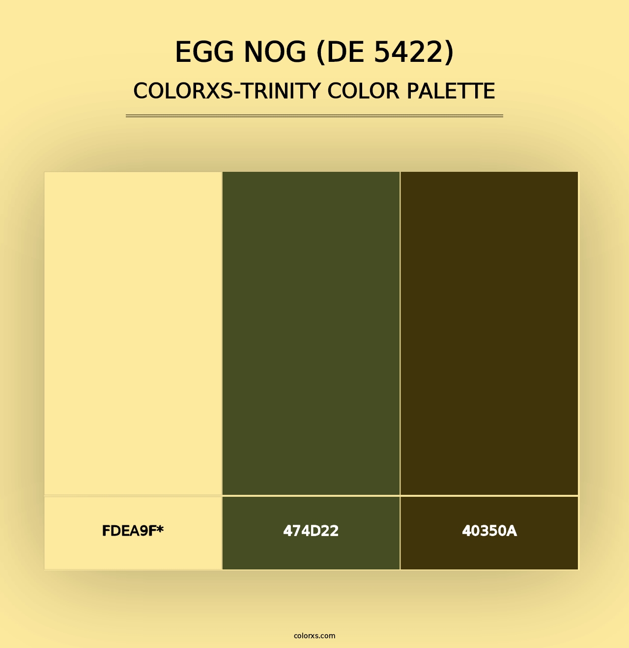 Egg Nog (DE 5422) - Colorxs Trinity Palette