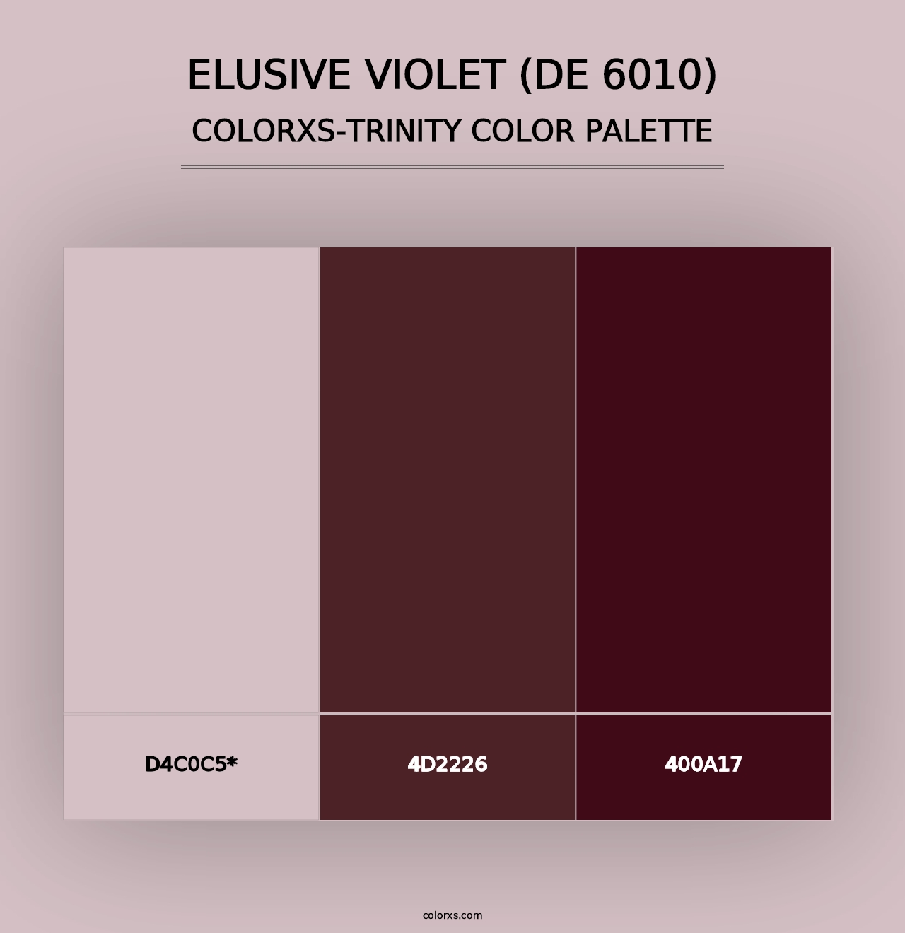 Elusive Violet (DE 6010) - Colorxs Trinity Palette