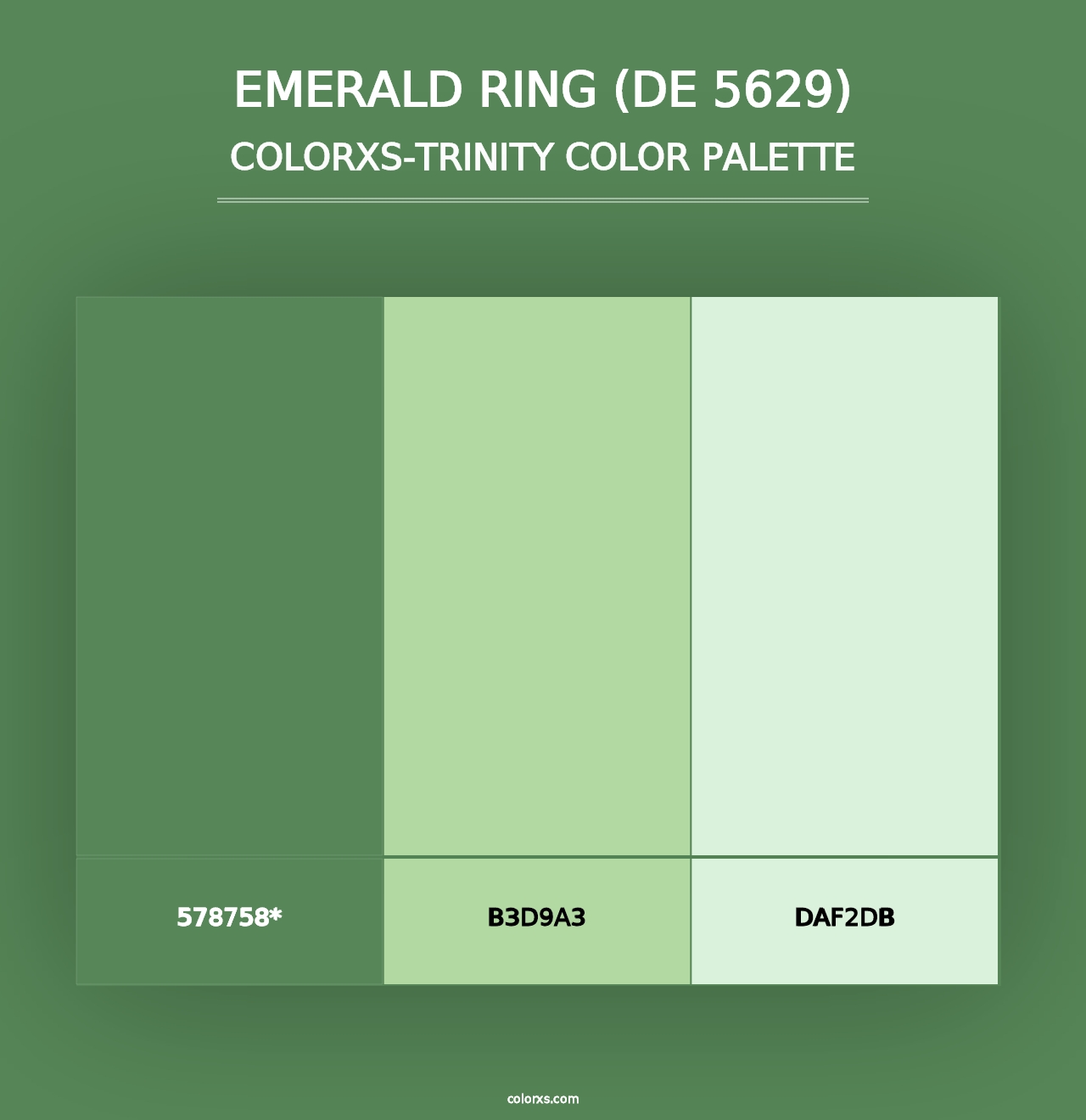 Emerald Ring (DE 5629) - Colorxs Trinity Palette