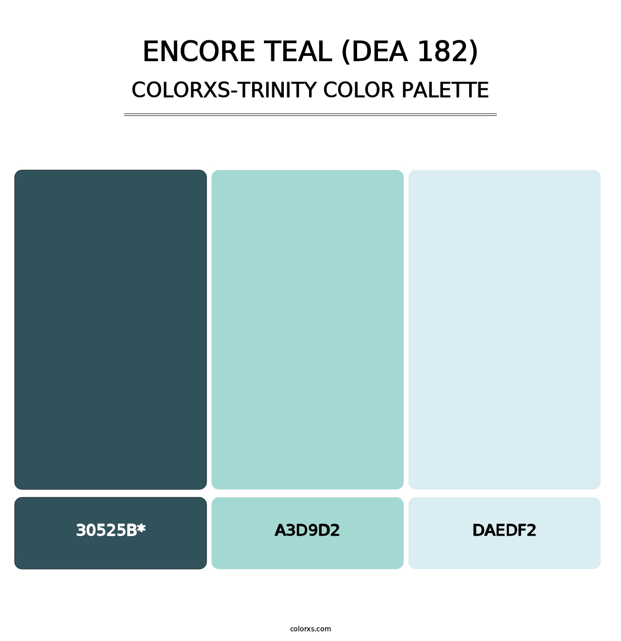 Encore Teal (DEA 182) - Colorxs Trinity Palette