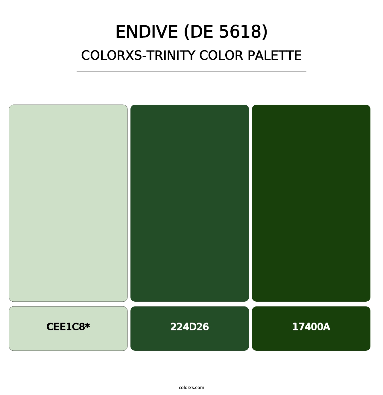 Endive (DE 5618) - Colorxs Trinity Palette