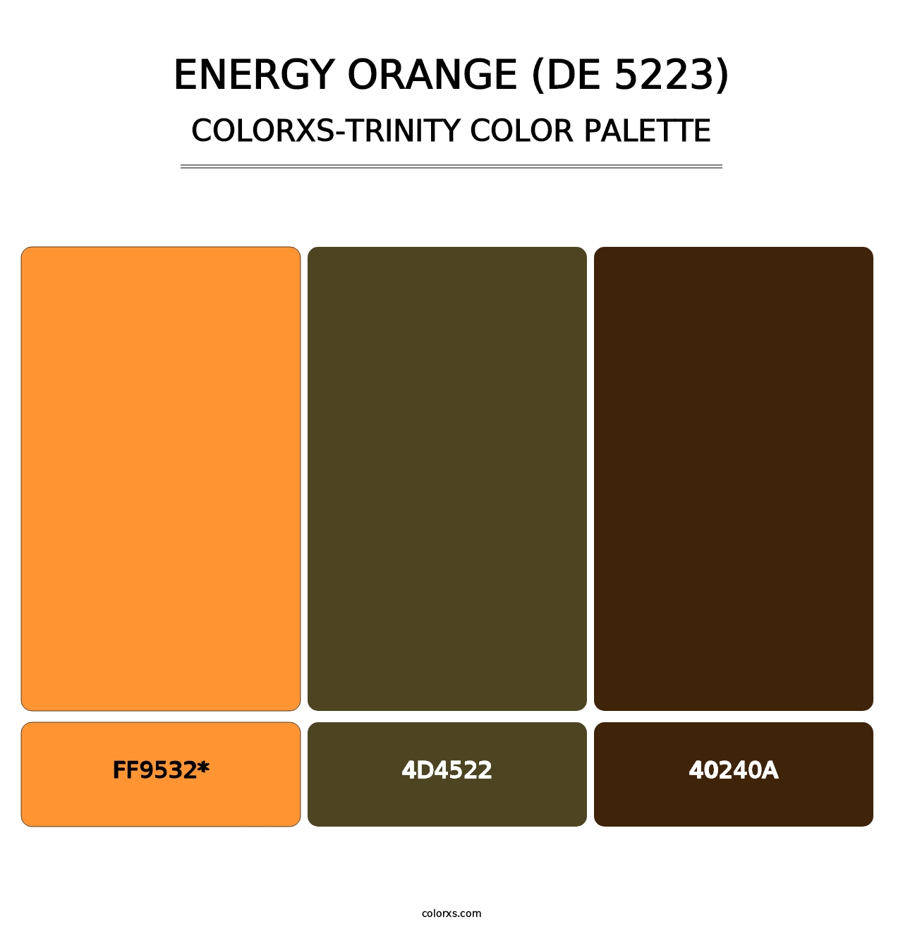 Energy Orange (DE 5223) - Colorxs Trinity Palette