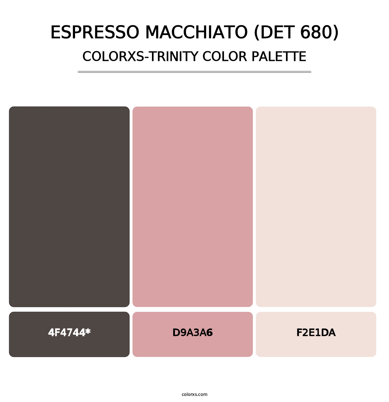 Espresso Macchiato (DET 680) - Colorxs Trinity Palette