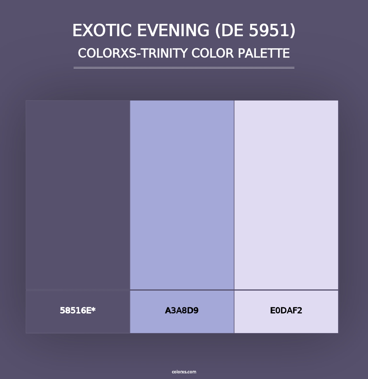 Exotic Evening (DE 5951) - Colorxs Trinity Palette