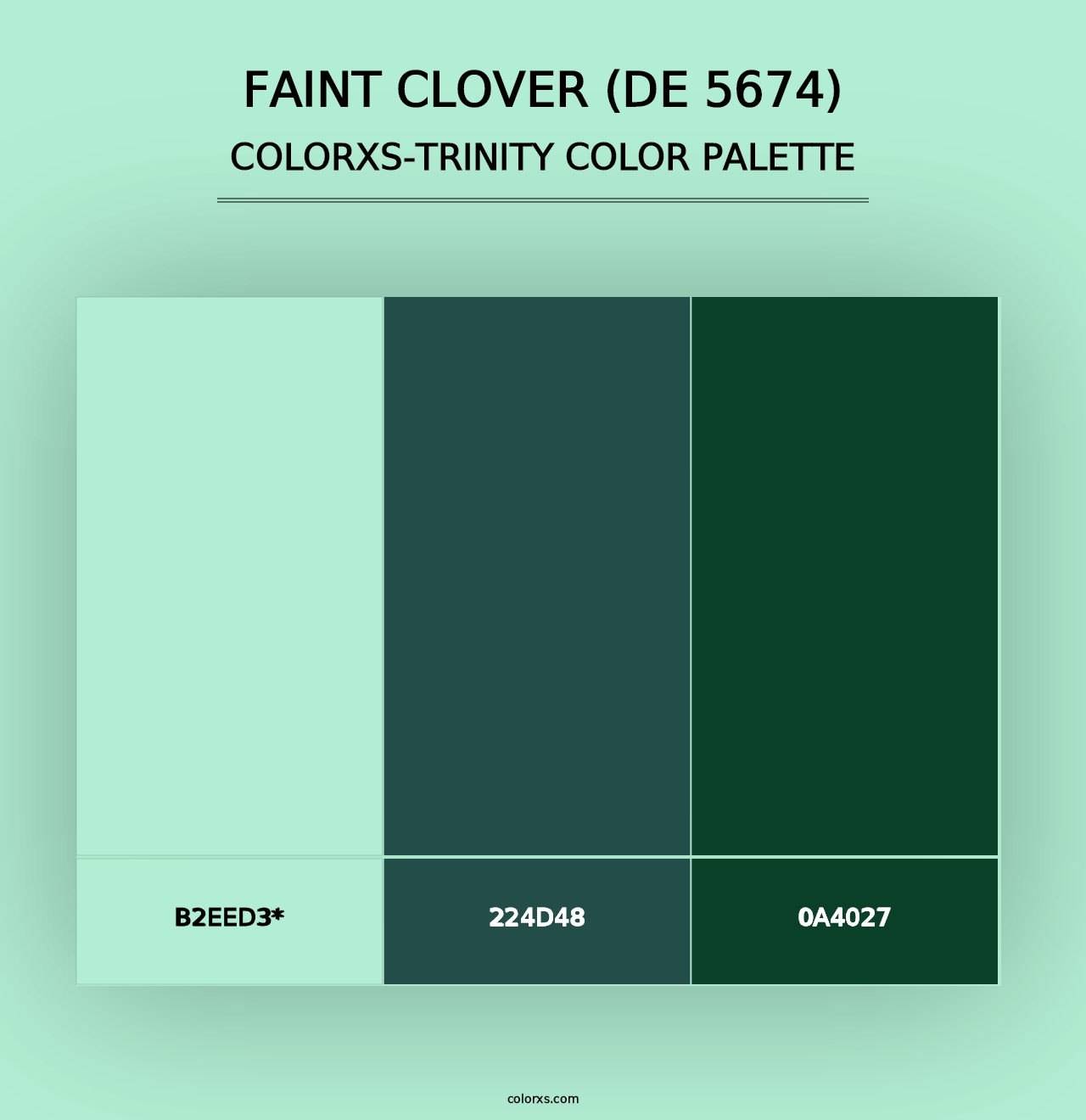 Faint Clover (DE 5674) - Colorxs Trinity Palette