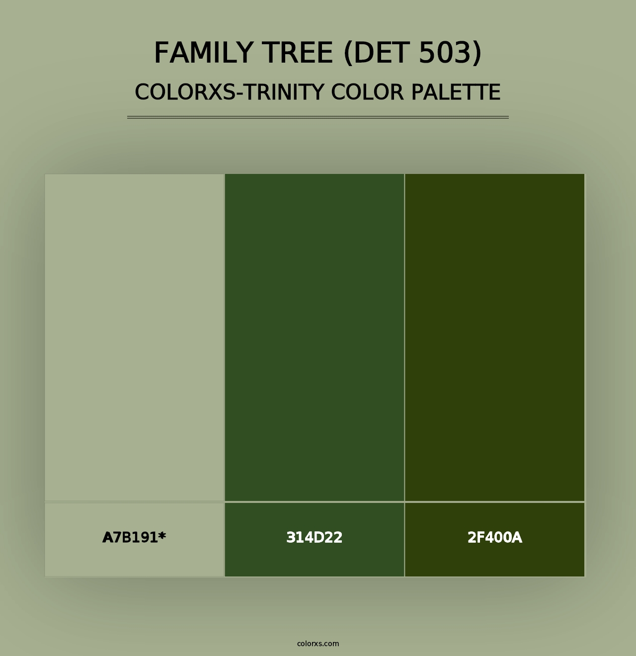 Family Tree (DET 503) - Colorxs Trinity Palette