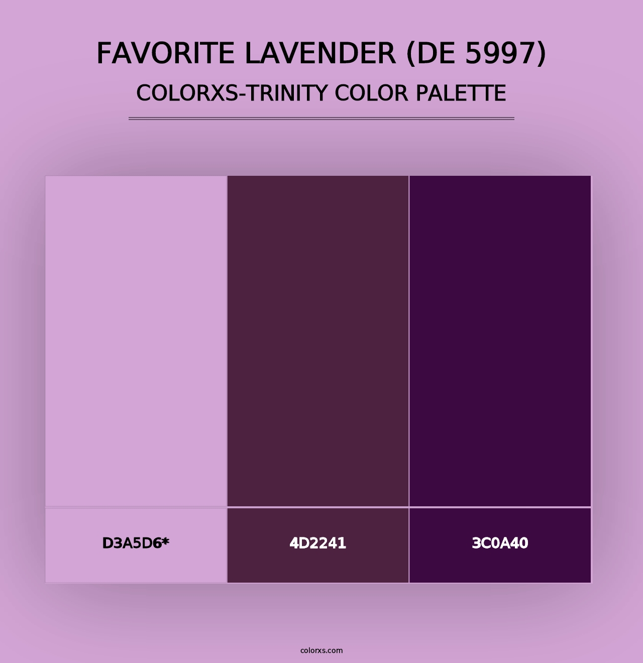 Favorite Lavender (DE 5997) - Colorxs Trinity Palette