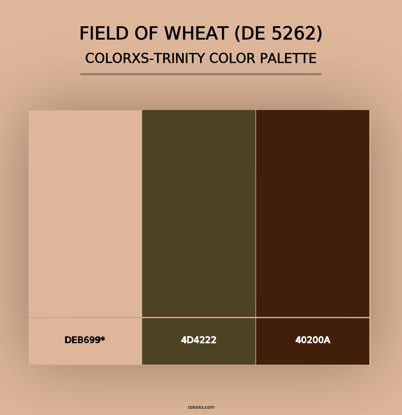 Field of Wheat (DE 5262) - Colorxs Trinity Palette