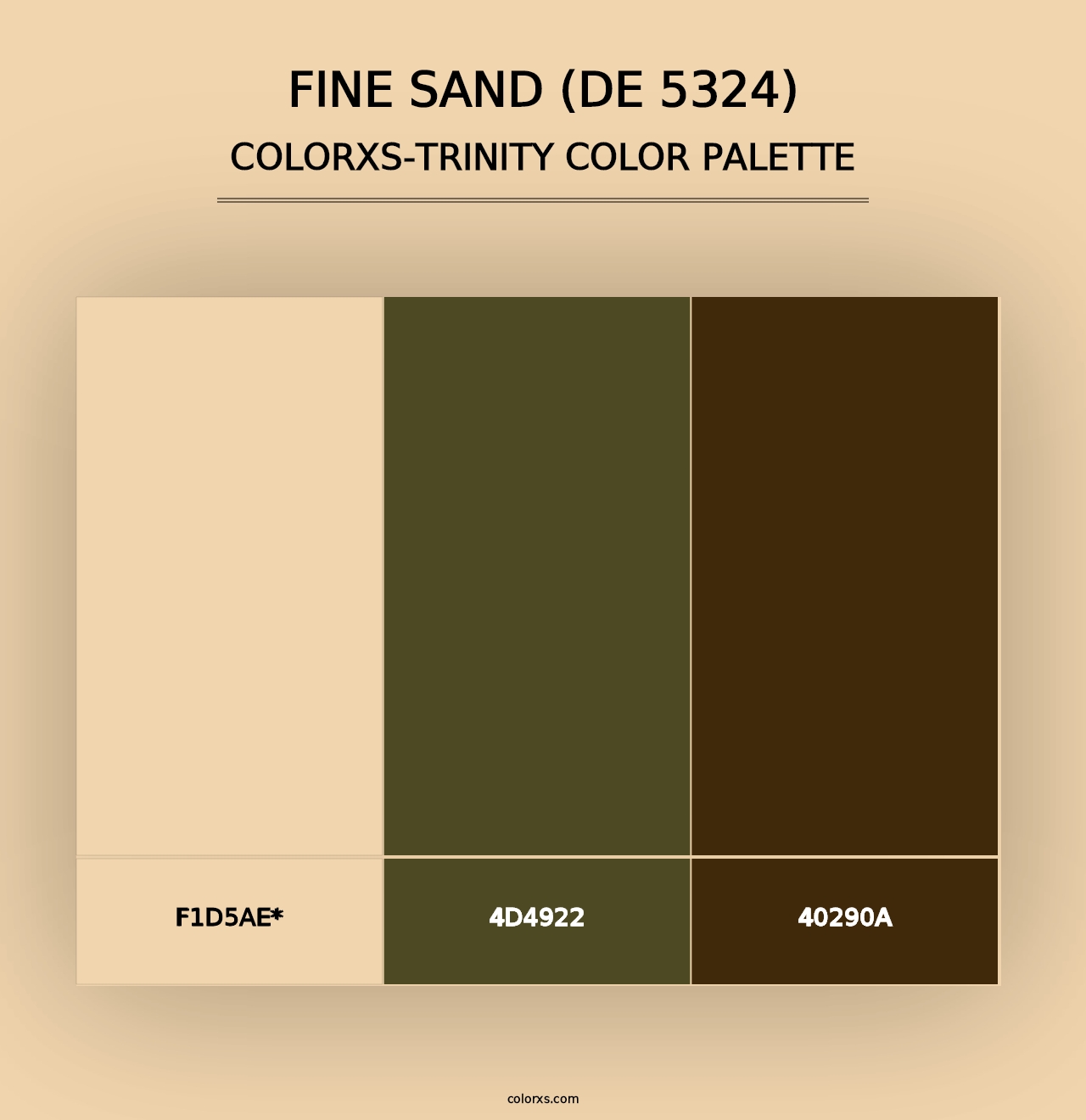 Fine Sand (DE 5324) - Colorxs Trinity Palette