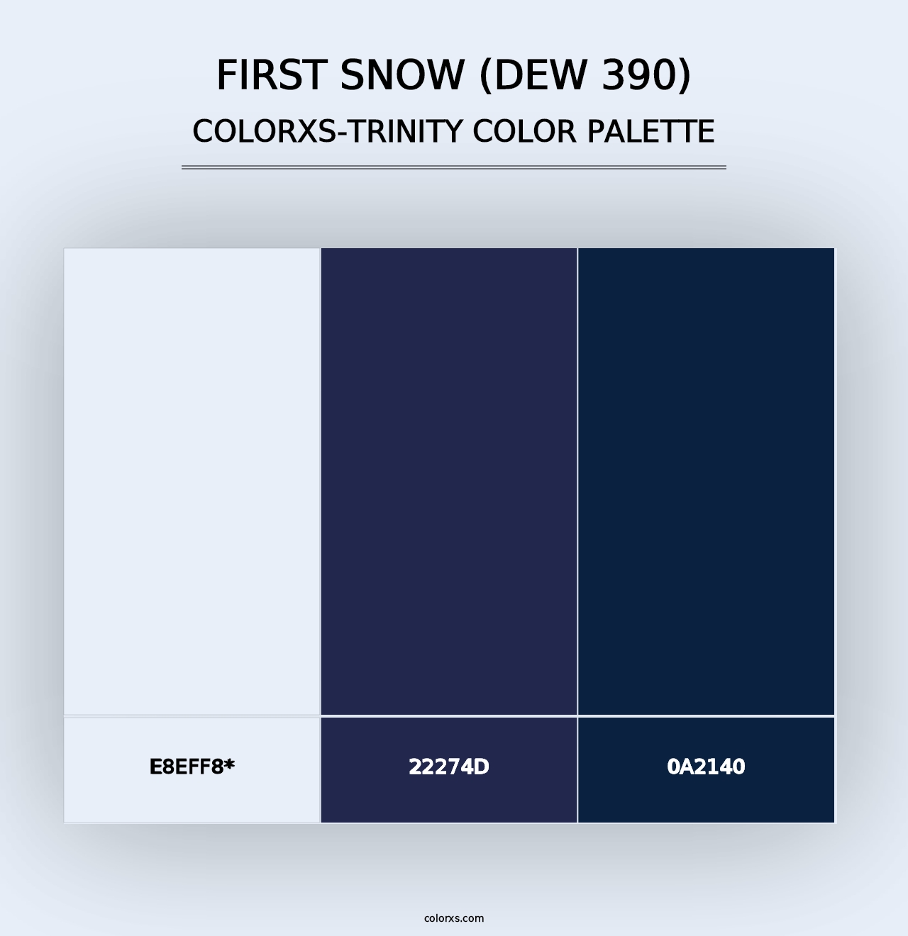 First Snow (DEW 390) - Colorxs Trinity Palette