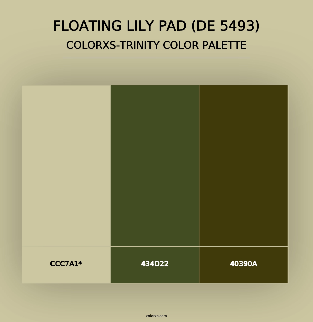 Floating Lily Pad (DE 5493) - Colorxs Trinity Palette