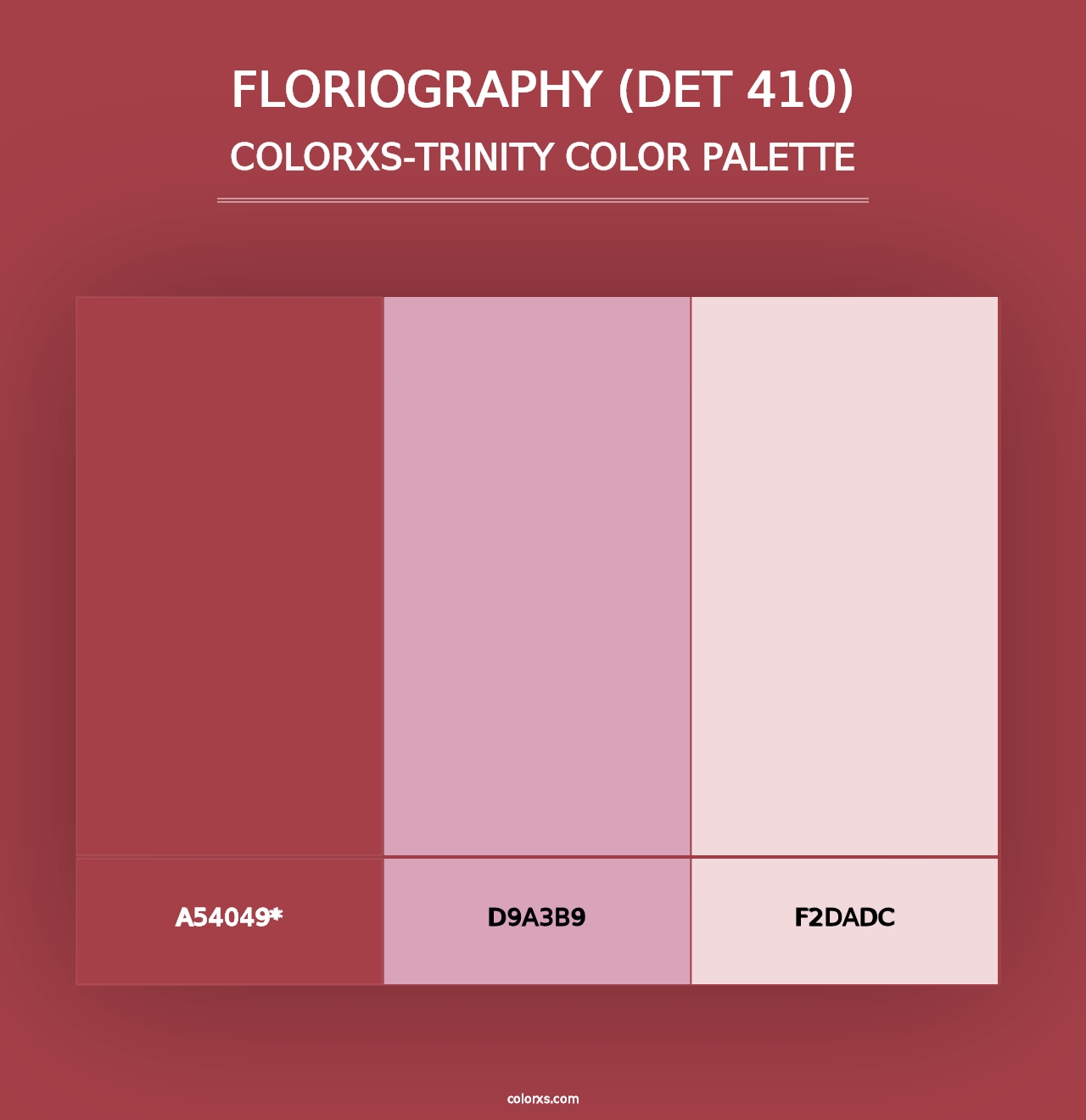 Floriography (DET 410) - Colorxs Trinity Palette