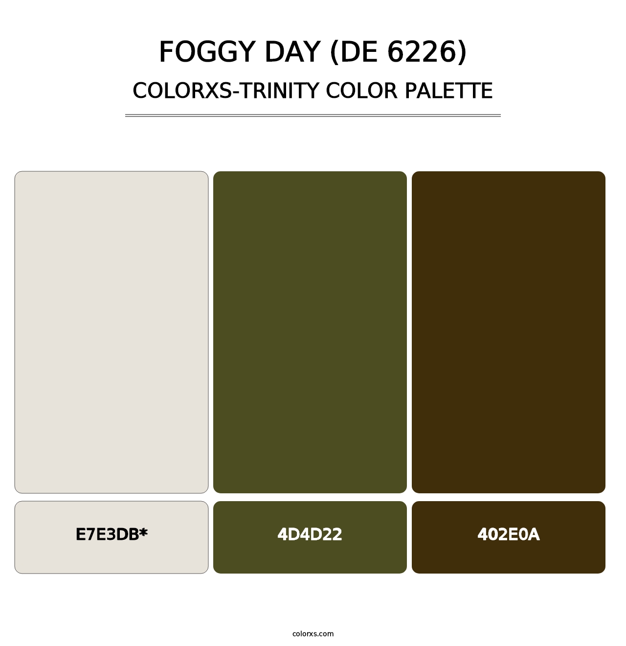 Foggy Day (DE 6226) - Colorxs Trinity Palette