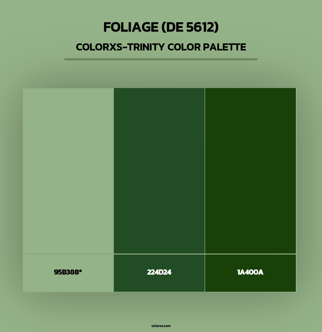 Foliage (DE 5612) - Colorxs Trinity Palette