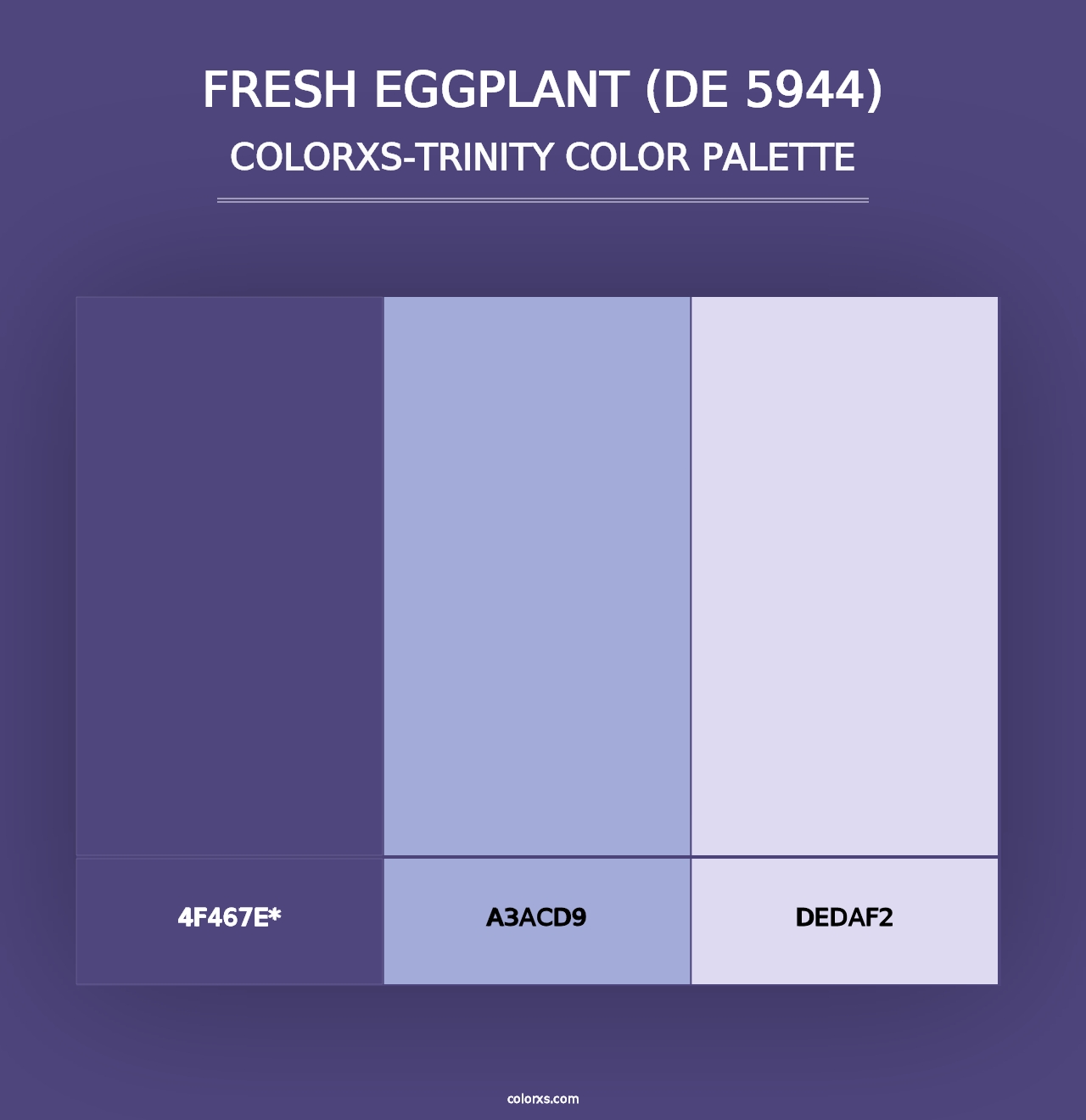 Fresh Eggplant (DE 5944) - Colorxs Trinity Palette