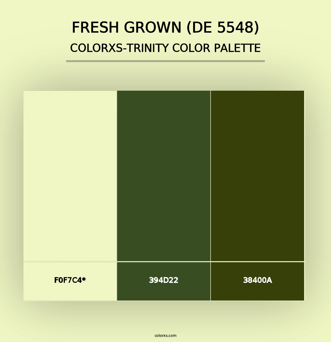 Fresh Grown (DE 5548) - Colorxs Trinity Palette