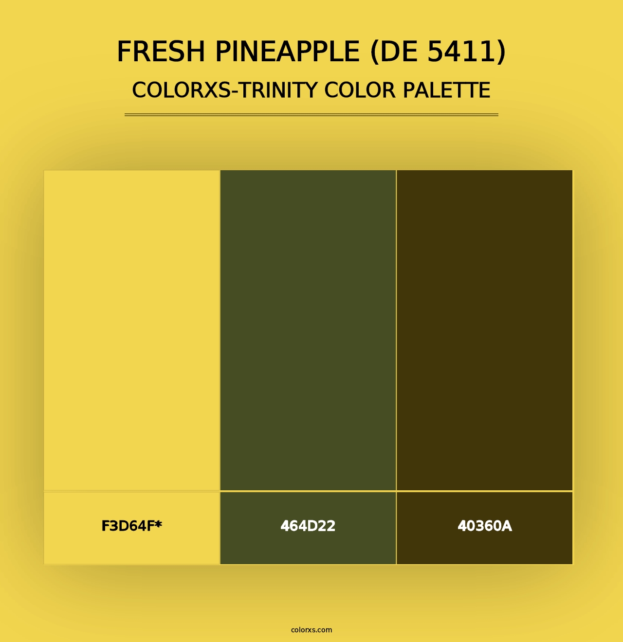 Fresh Pineapple (DE 5411) - Colorxs Trinity Palette