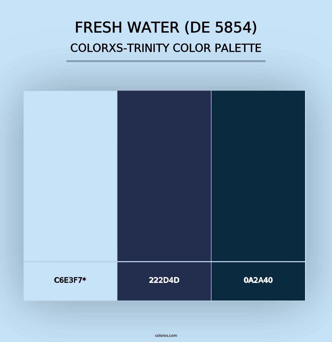 Fresh Water (DE 5854) - Colorxs Trinity Palette