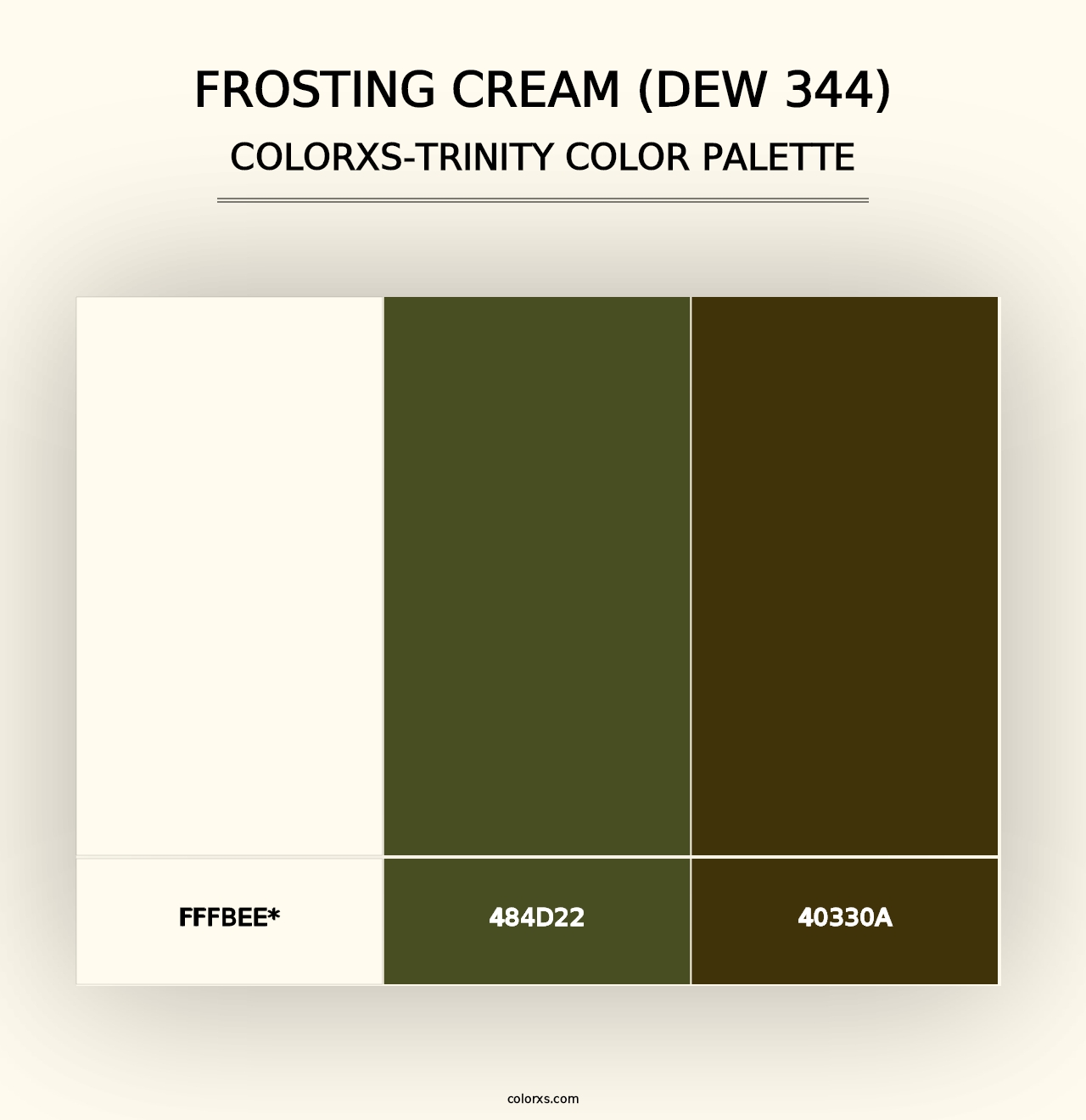 Frosting Cream (DEW 344) - Colorxs Trinity Palette