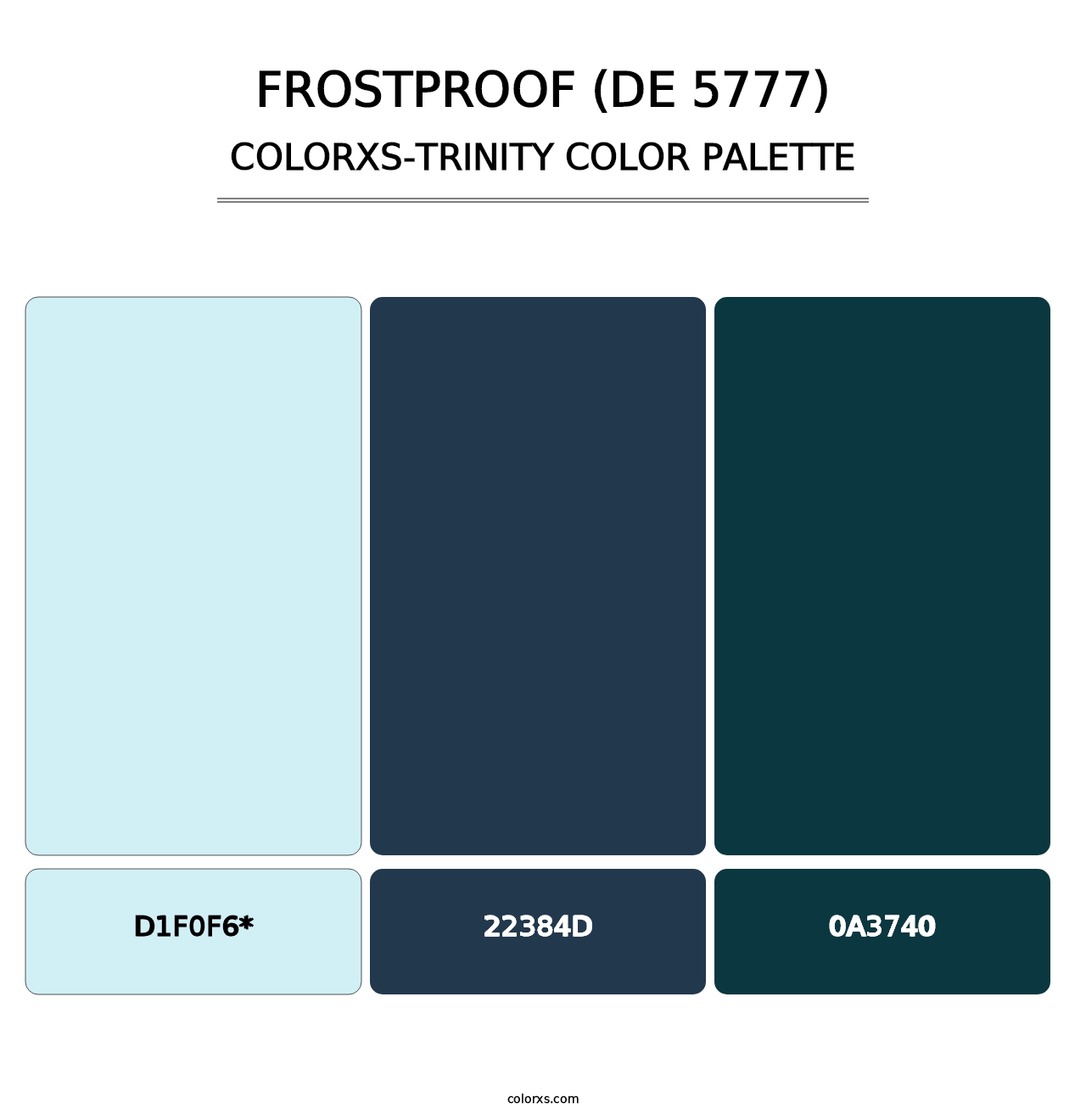 Frostproof (DE 5777) - Colorxs Trinity Palette