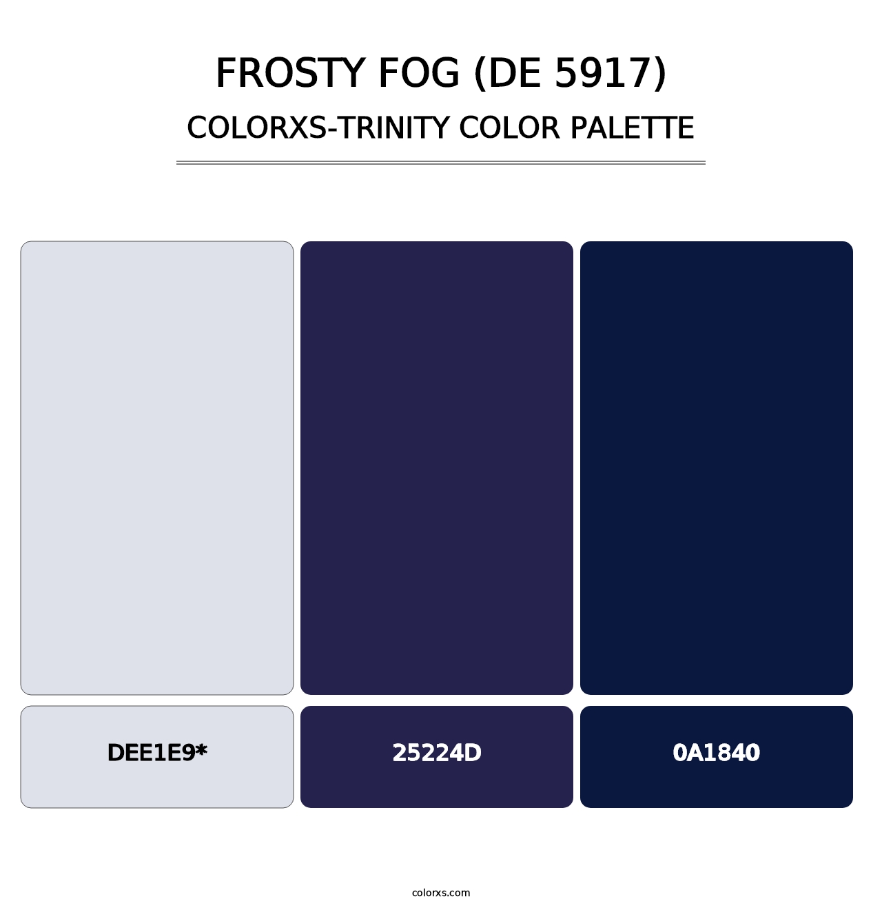 Frosty Fog (DE 5917) - Colorxs Trinity Palette