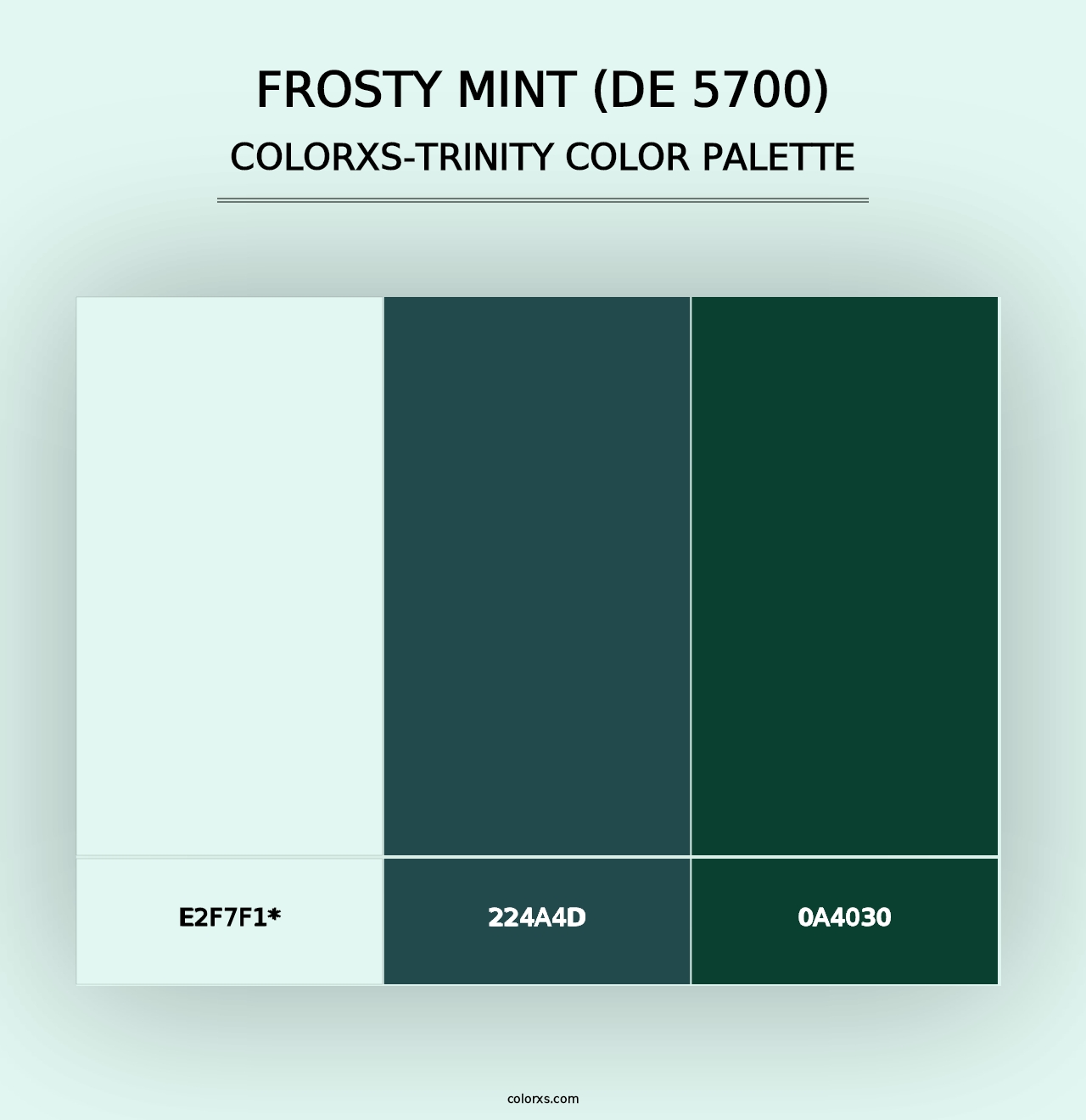 Frosty Mint (DE 5700) - Colorxs Trinity Palette