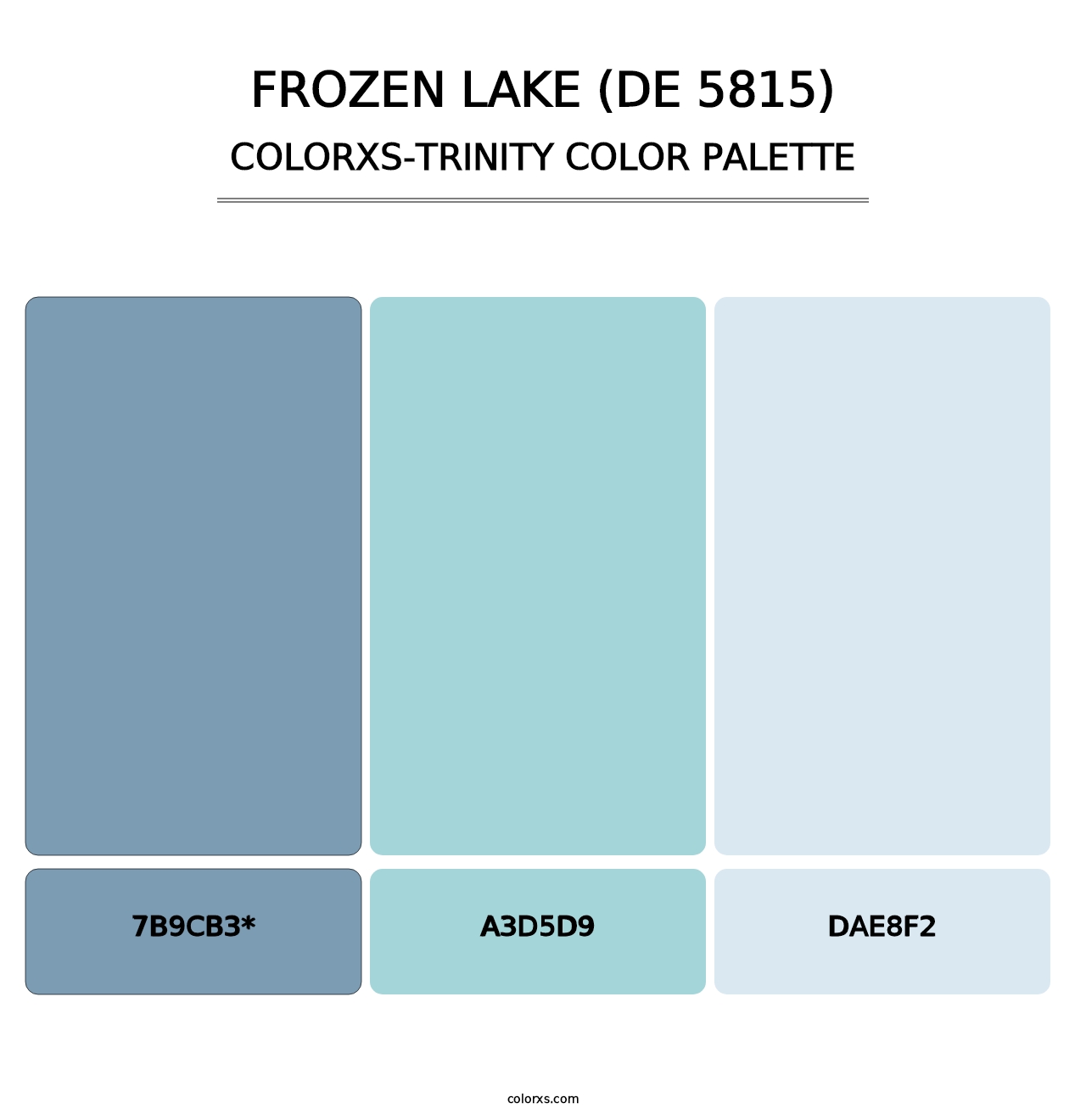 Frozen Lake (DE 5815) - Colorxs Trinity Palette