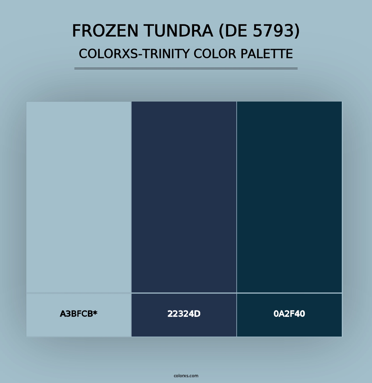 Frozen Tundra (DE 5793) - Colorxs Trinity Palette